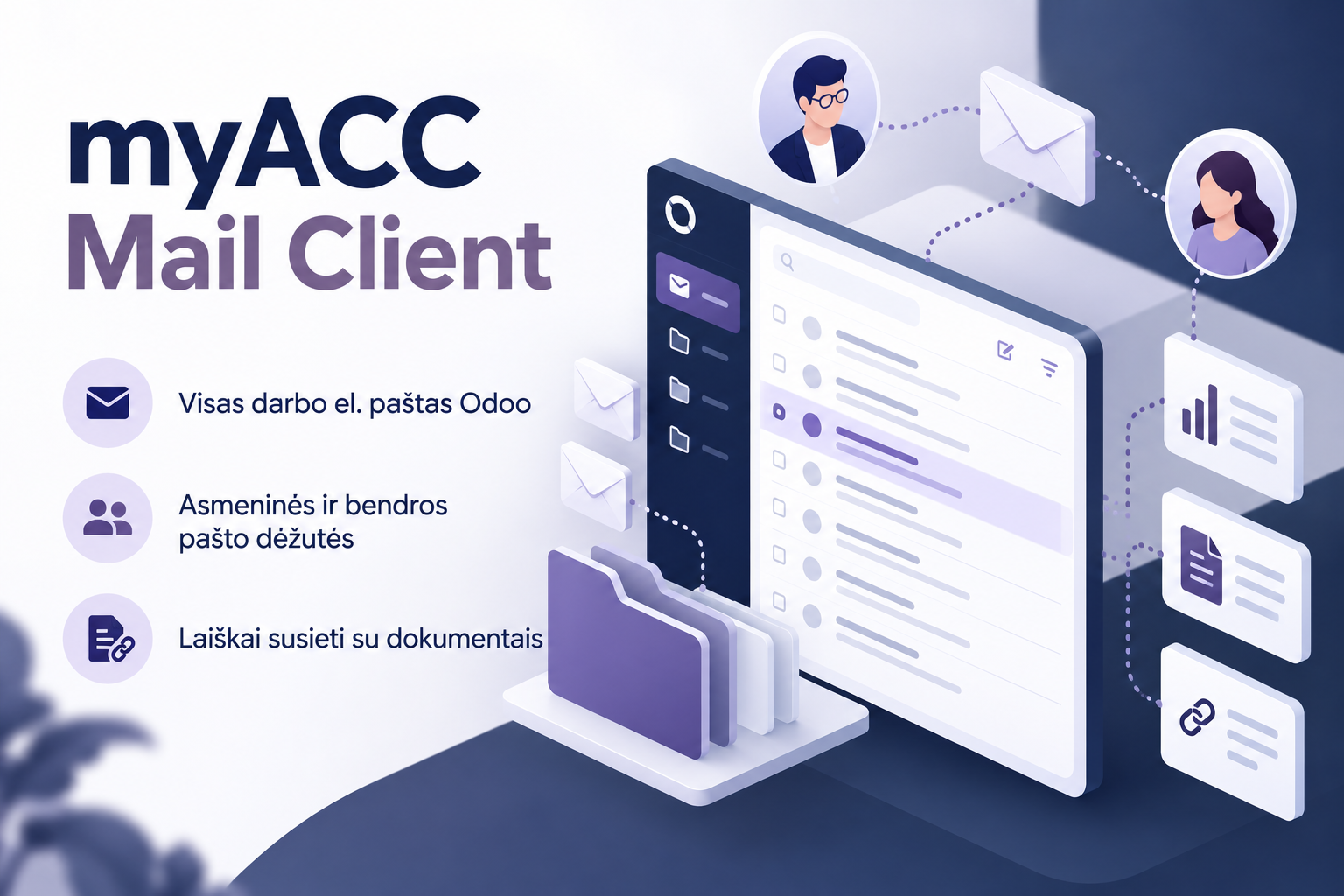 Visas darbo el. paštas — Odoo