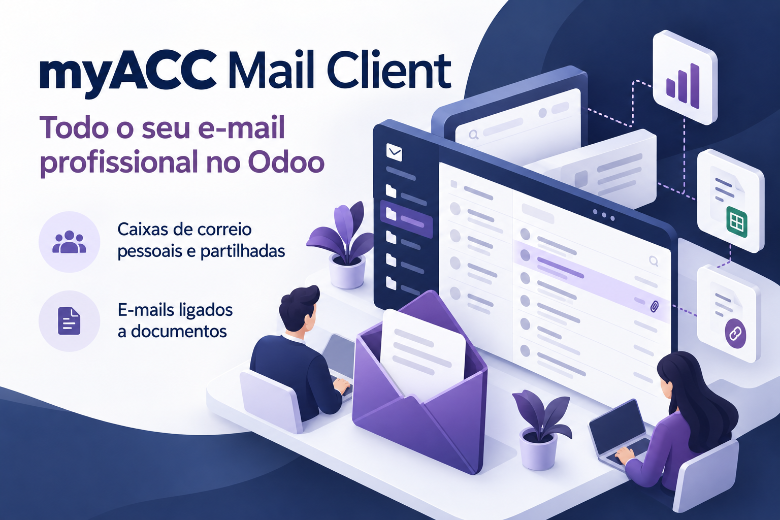 Todo o seu e-mail profissional — no Odoo