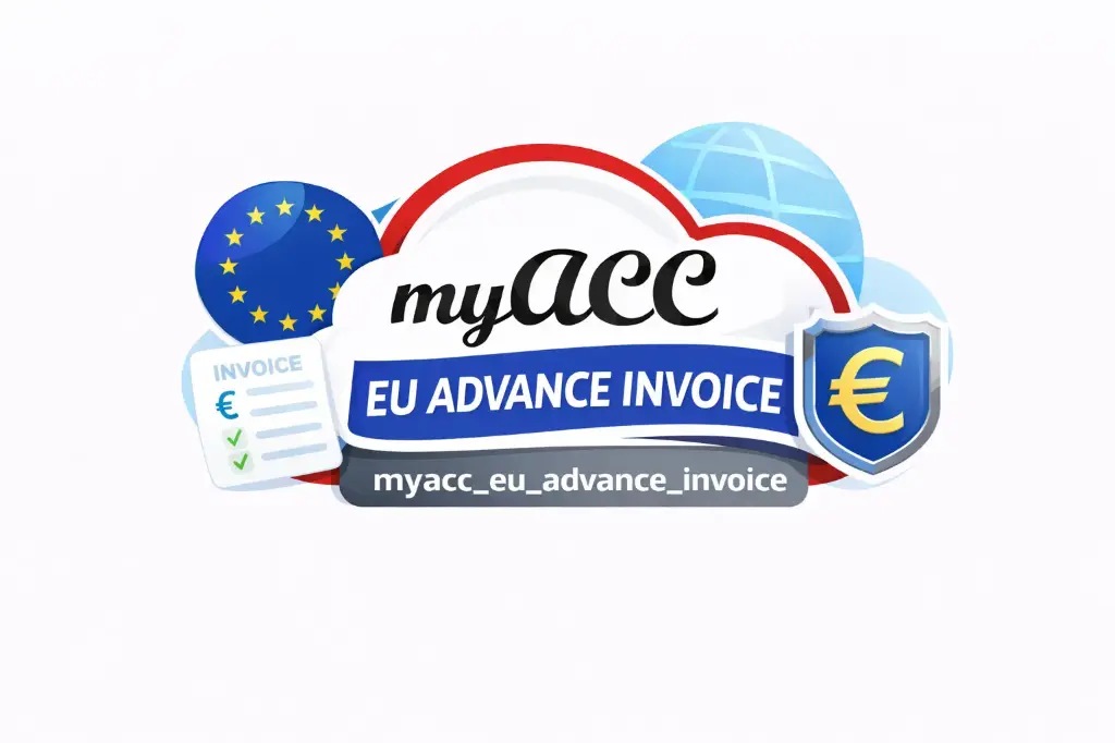 myACC izejošo priekšapmaksas rēķinu modulis (myacc_eu_advance_invoice)