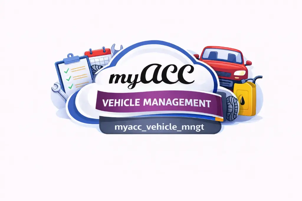 myACC autotransporta uzskaite (myacc_vehicle_mngt)